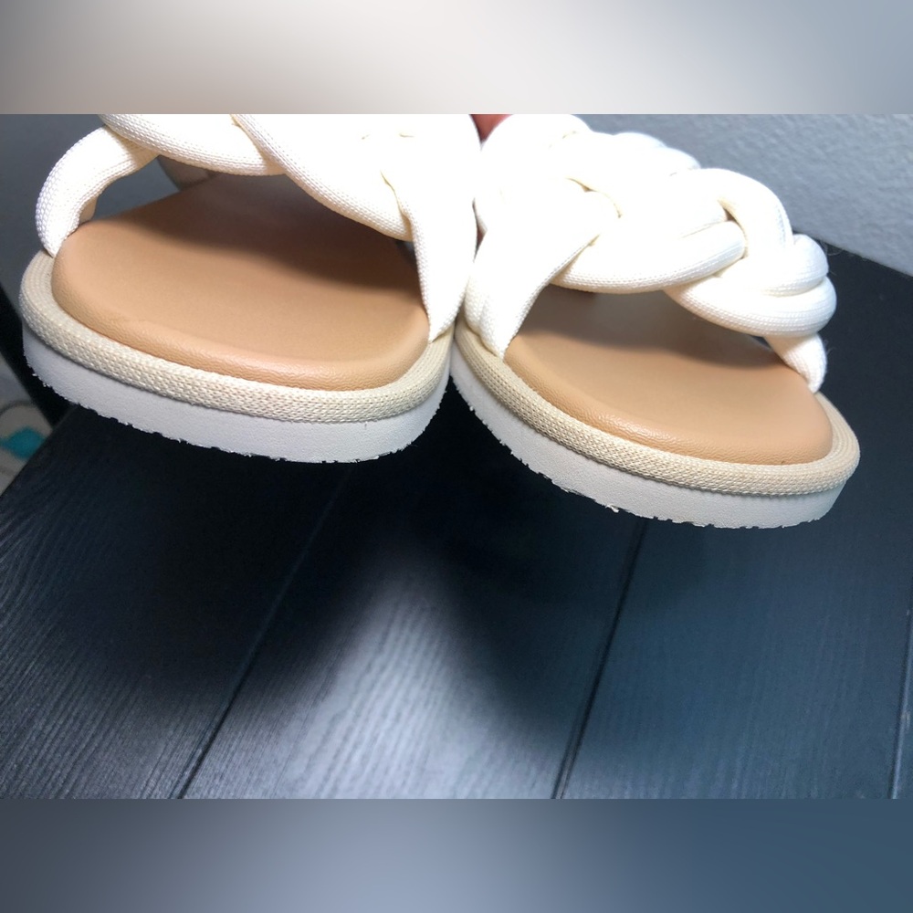 Rothy's Cream Braided Sandals 9.5 - Picture 7 of 11